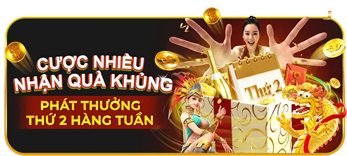Hình ảnh thưởng nạp tiền hàng tuần/tháng M88CVF